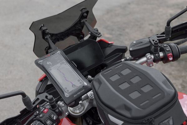 Universal GPS Mount Kit with Smartphone Drybag Incl 2" socket arm, for handlebar/mirror thread