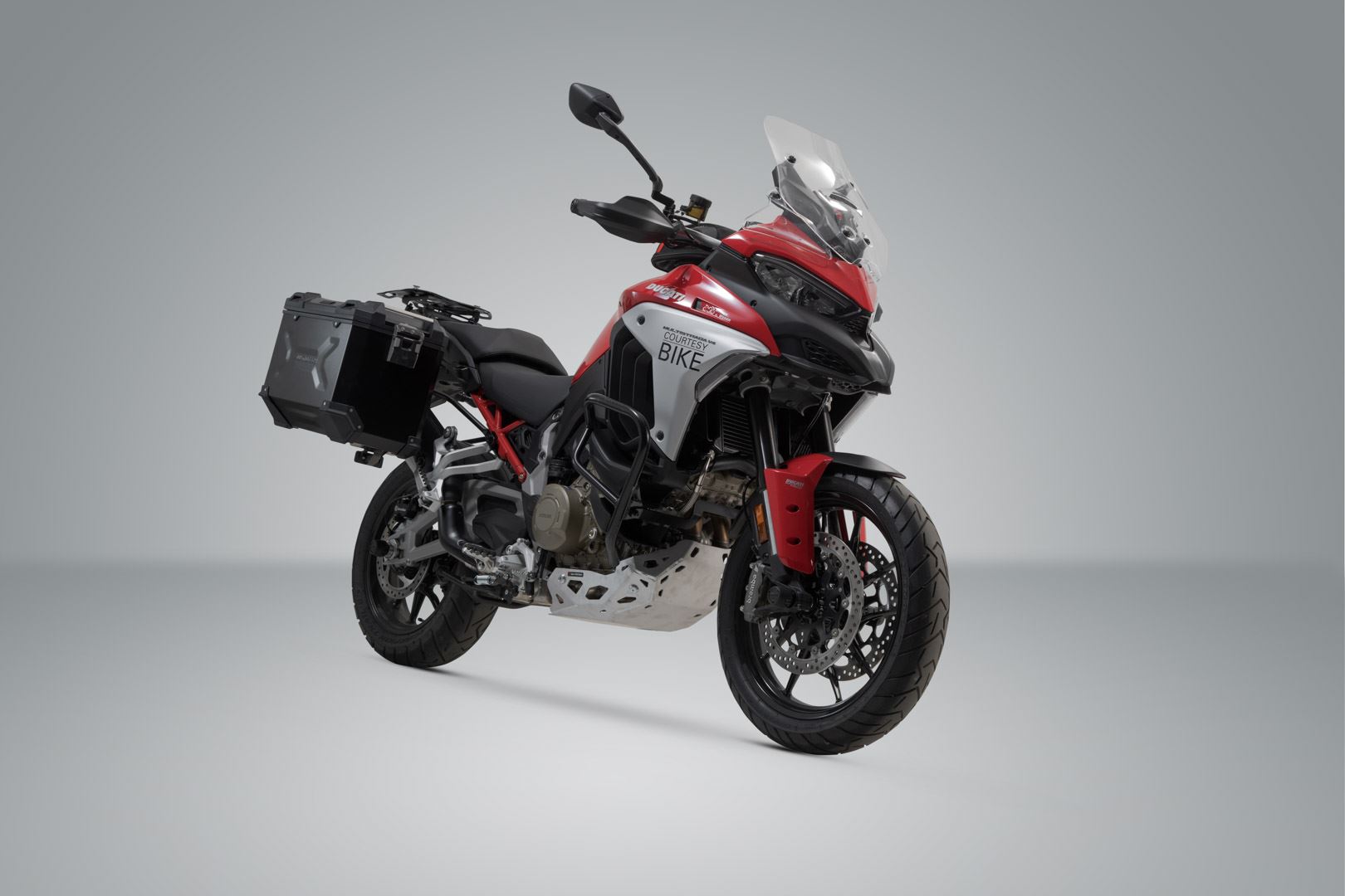 TRAX ADV aluminum case system US model Black. 45/45L. Ducati Multistrada V4 (20-).