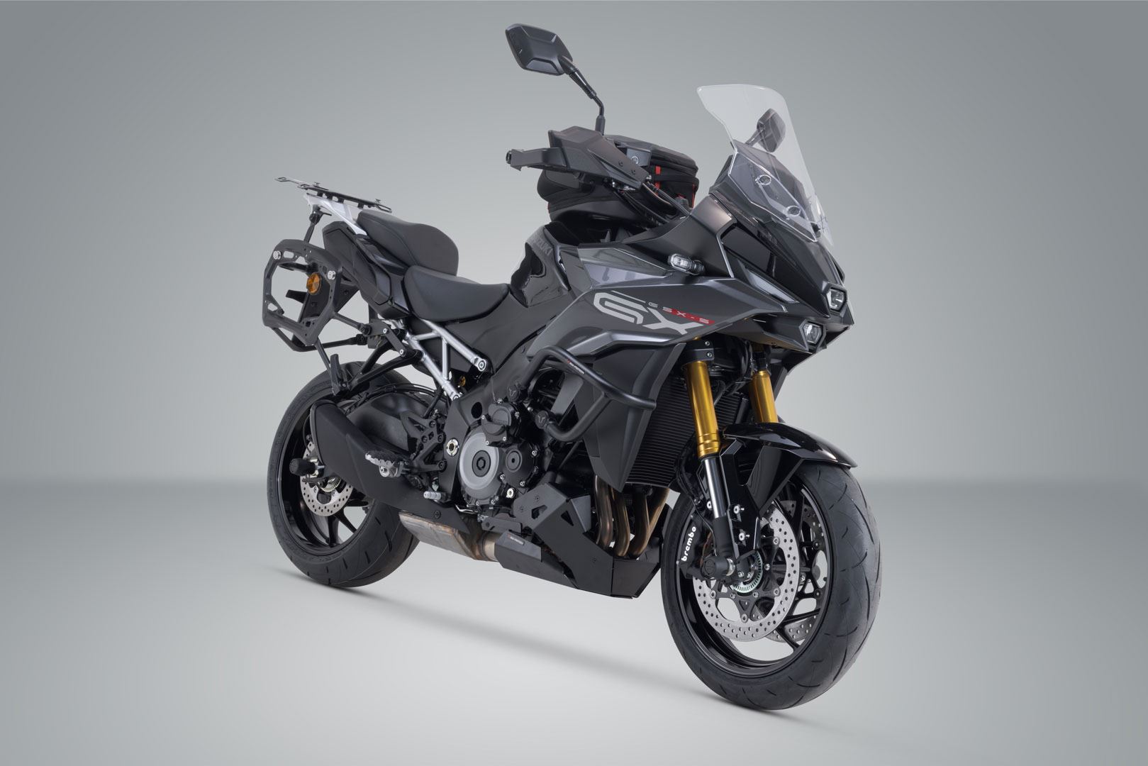 PRO side carrier Black. Suzuki GSX-S1000GX (23-).