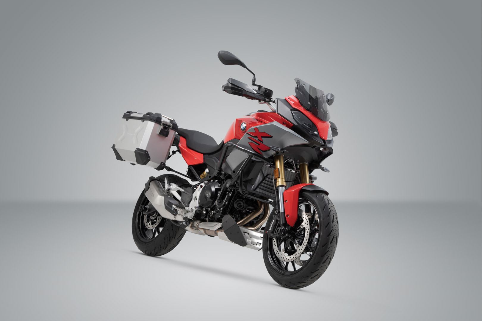 TRAX ADV aluminium case system  Silver. 37/37 l. BMW F 900 R / XR (19-24).