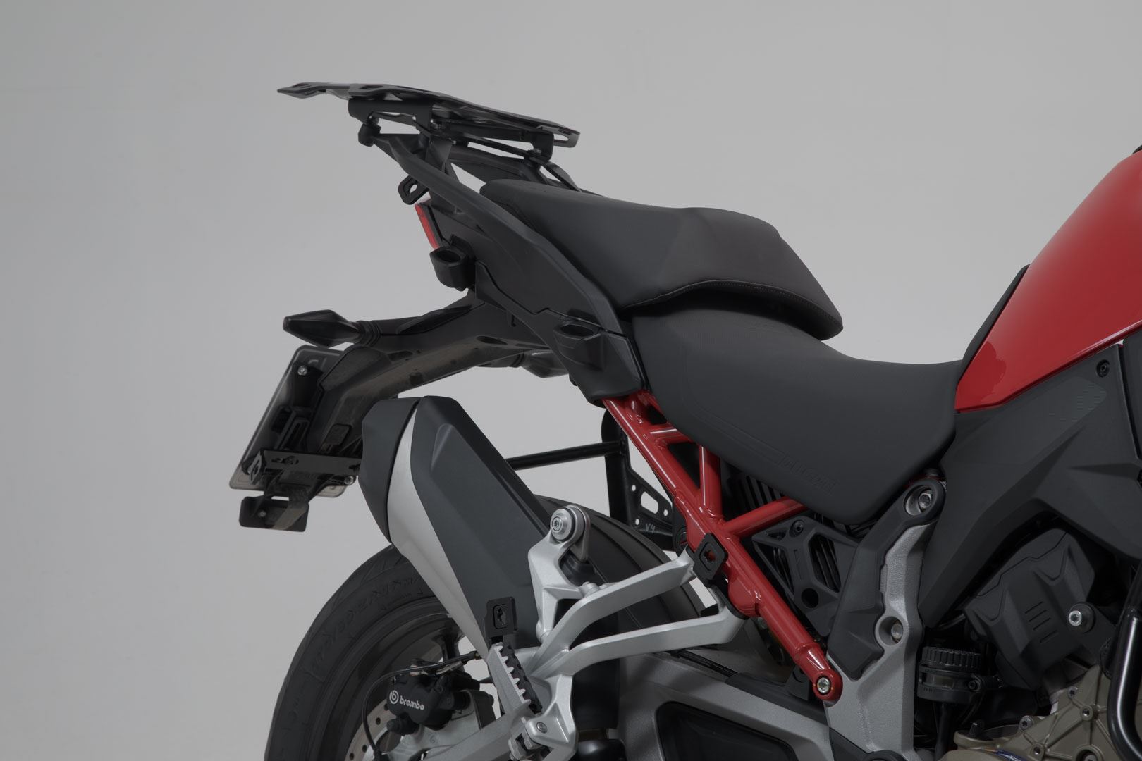 PRO side carrier US model Black. Ducati Multistrada V4 (20-).