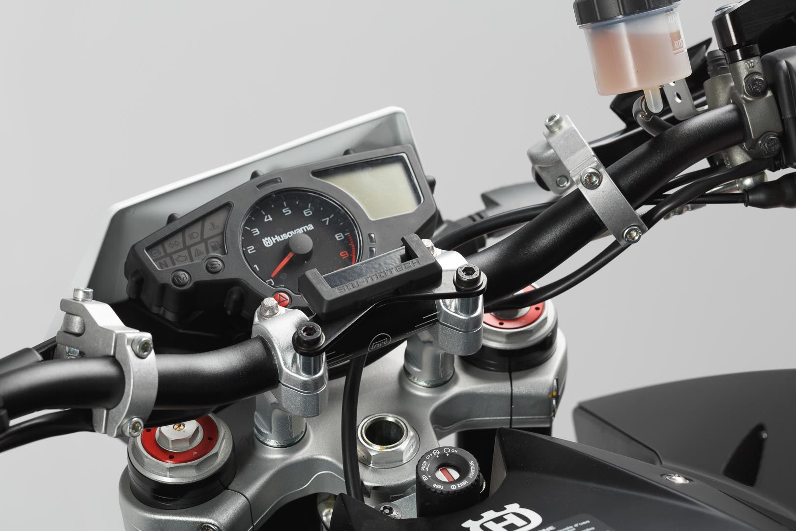 GPS Mount for Handlebar Shock Absorbent Black