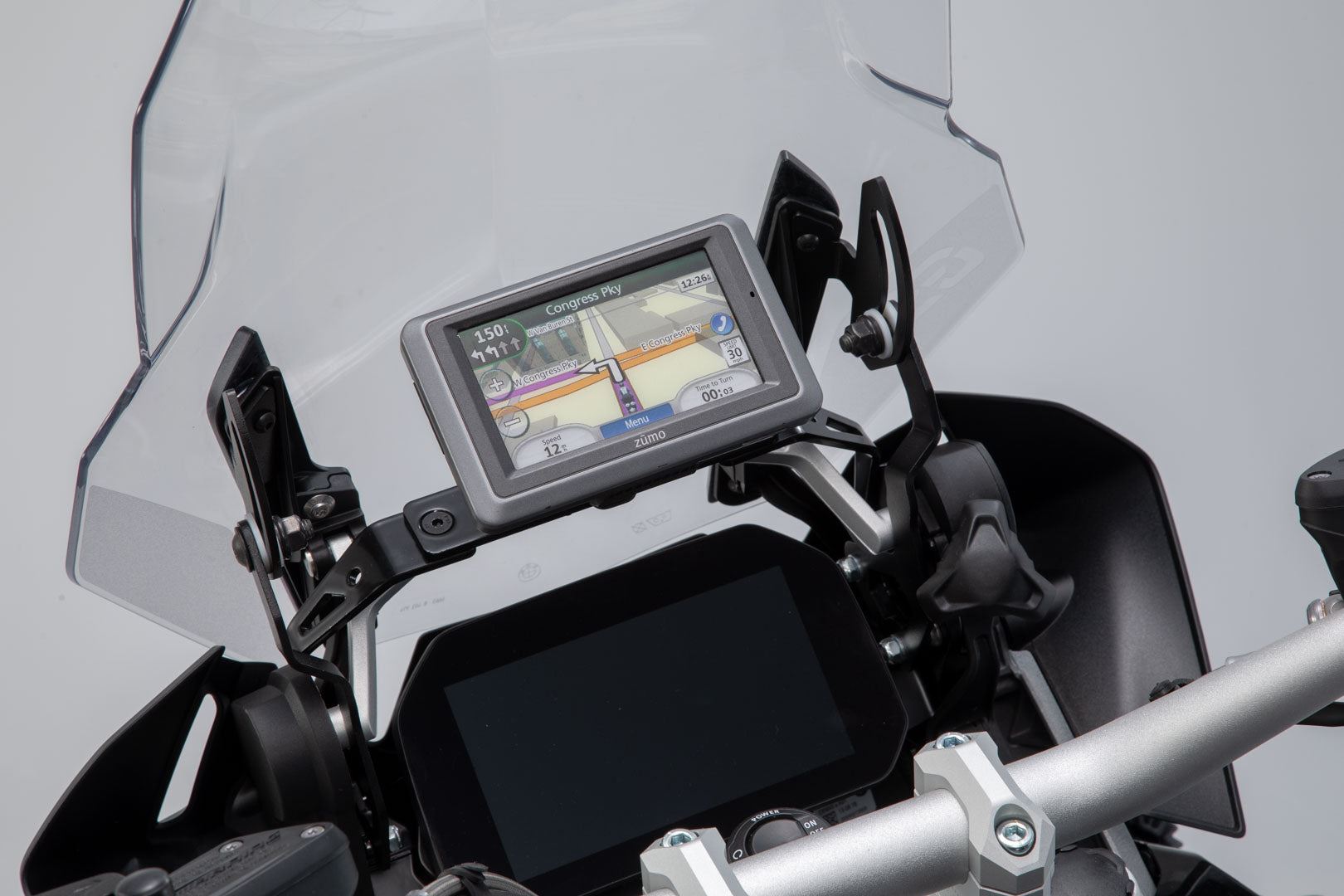 GPS Mount for Cockpit BMW R1200GS (12-), R1250GS (18-) Black