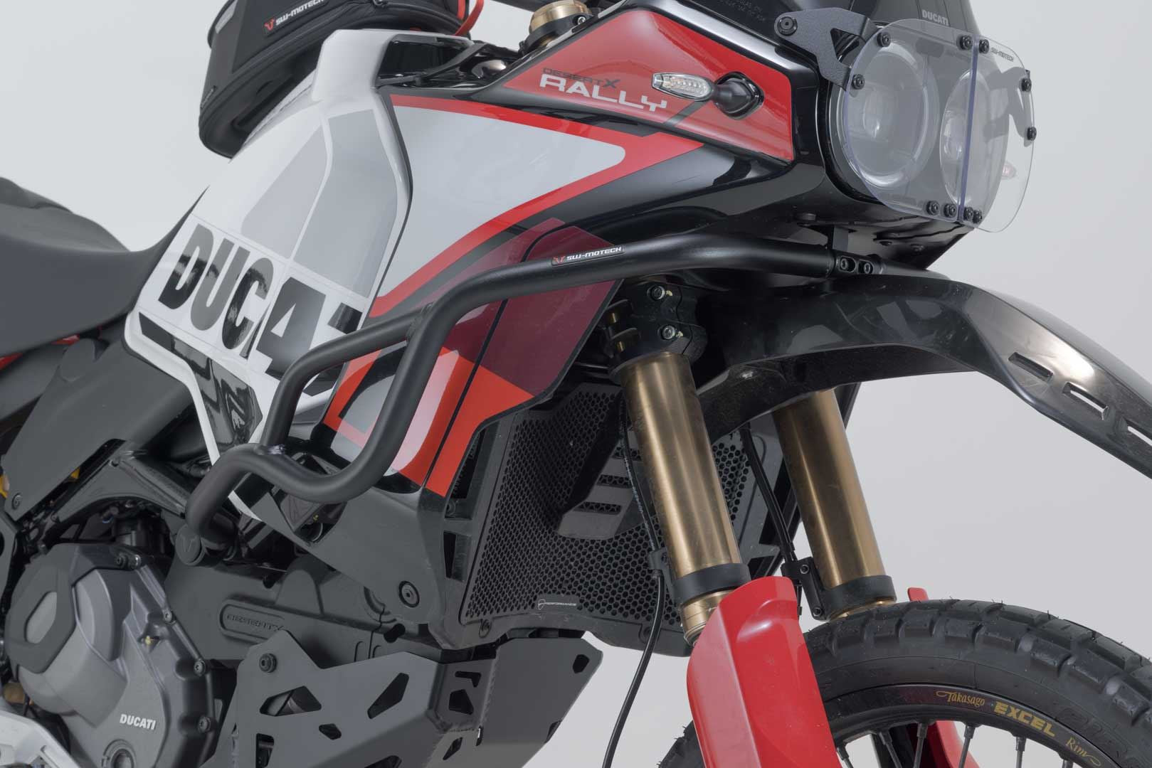 Crash bar Black. Ducati DesertX (22-) / Rally (23-).