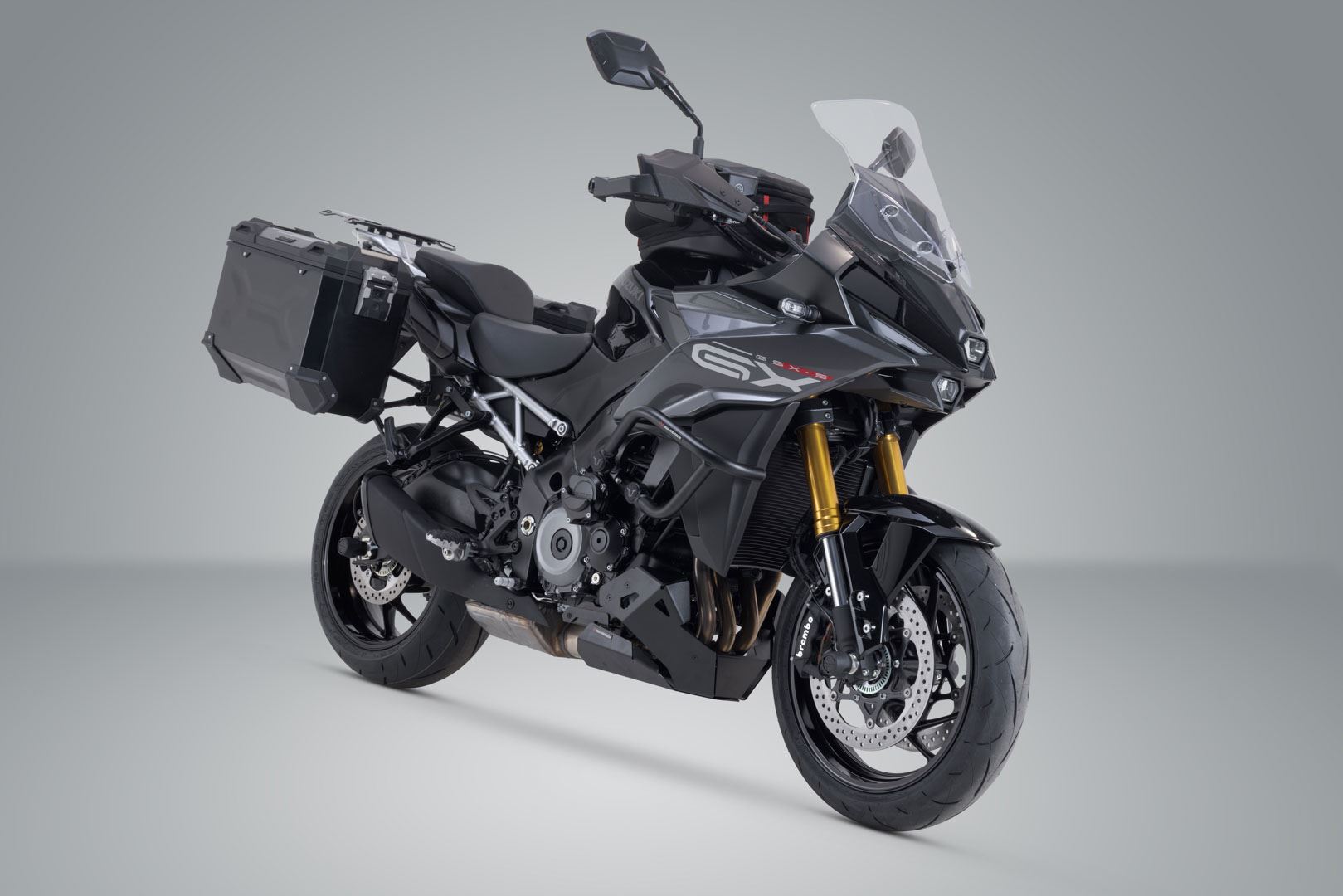 TRAX ADV aluminium case system Black. 37/37 l. Suzuki GSX-S1000GX (23-).