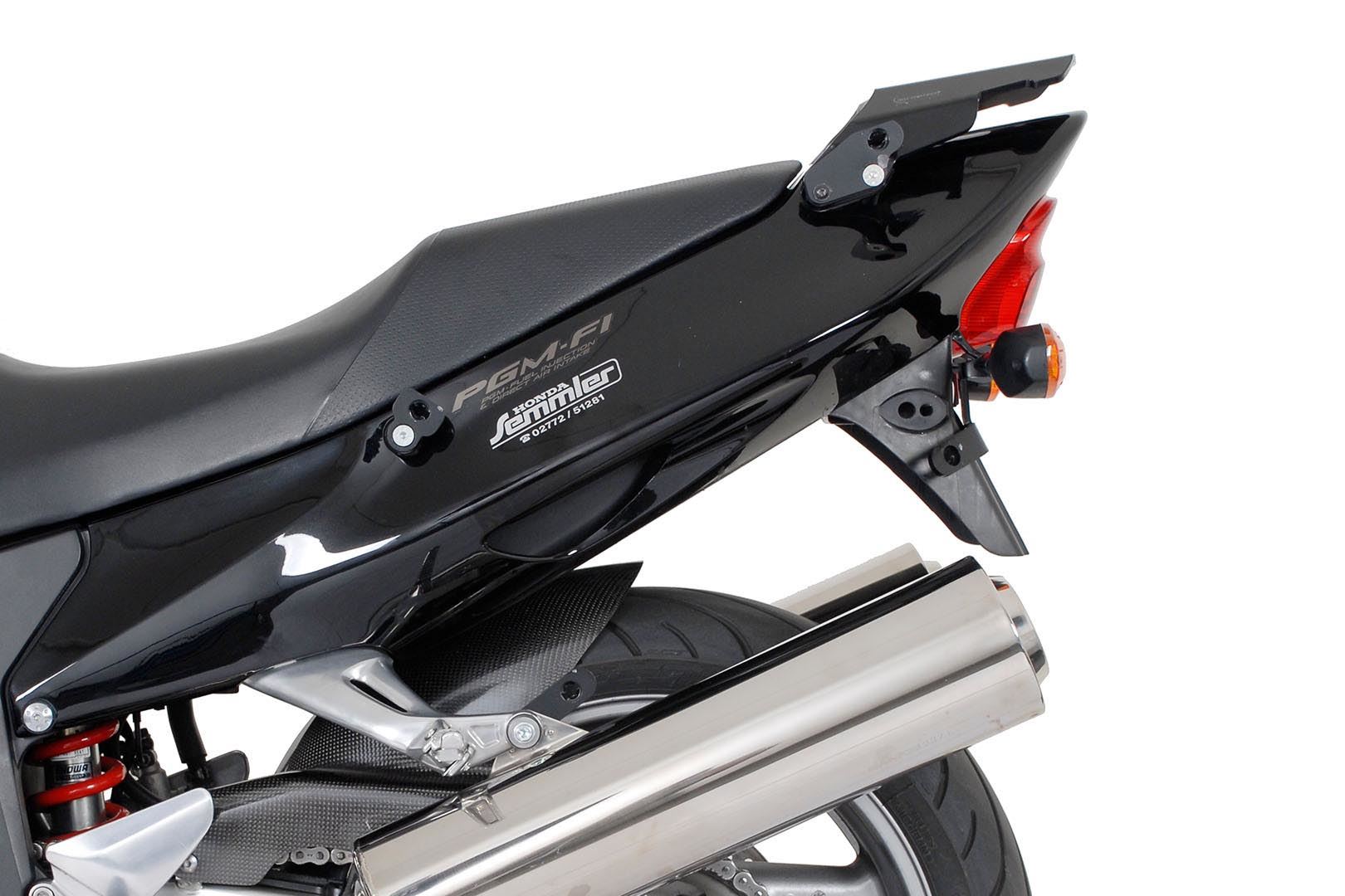 EVO side carriers Black. Honda CBR1100XX Blackbird (99-07).