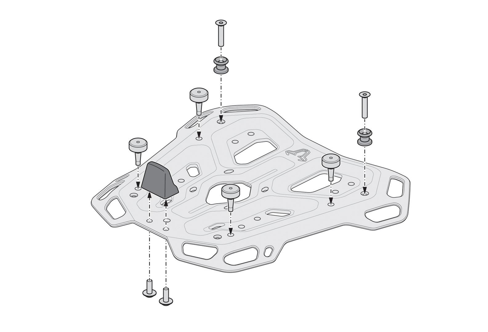 DUSC XL top case system Black. 55 l. Moto Guzzi V85 Strada (24-).