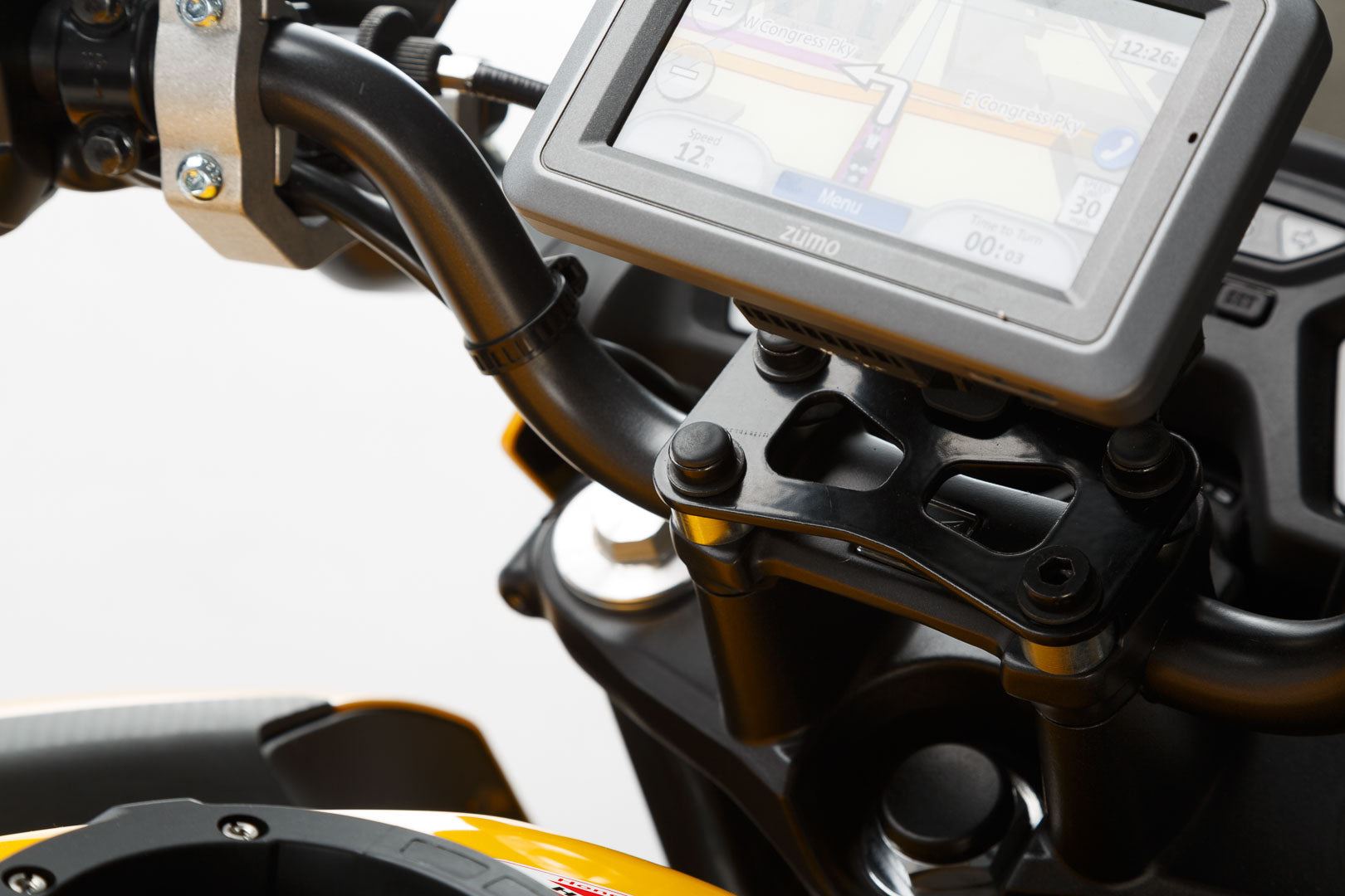 GPS Mount for Handlebar BMW / Honda / Suzuki models Black