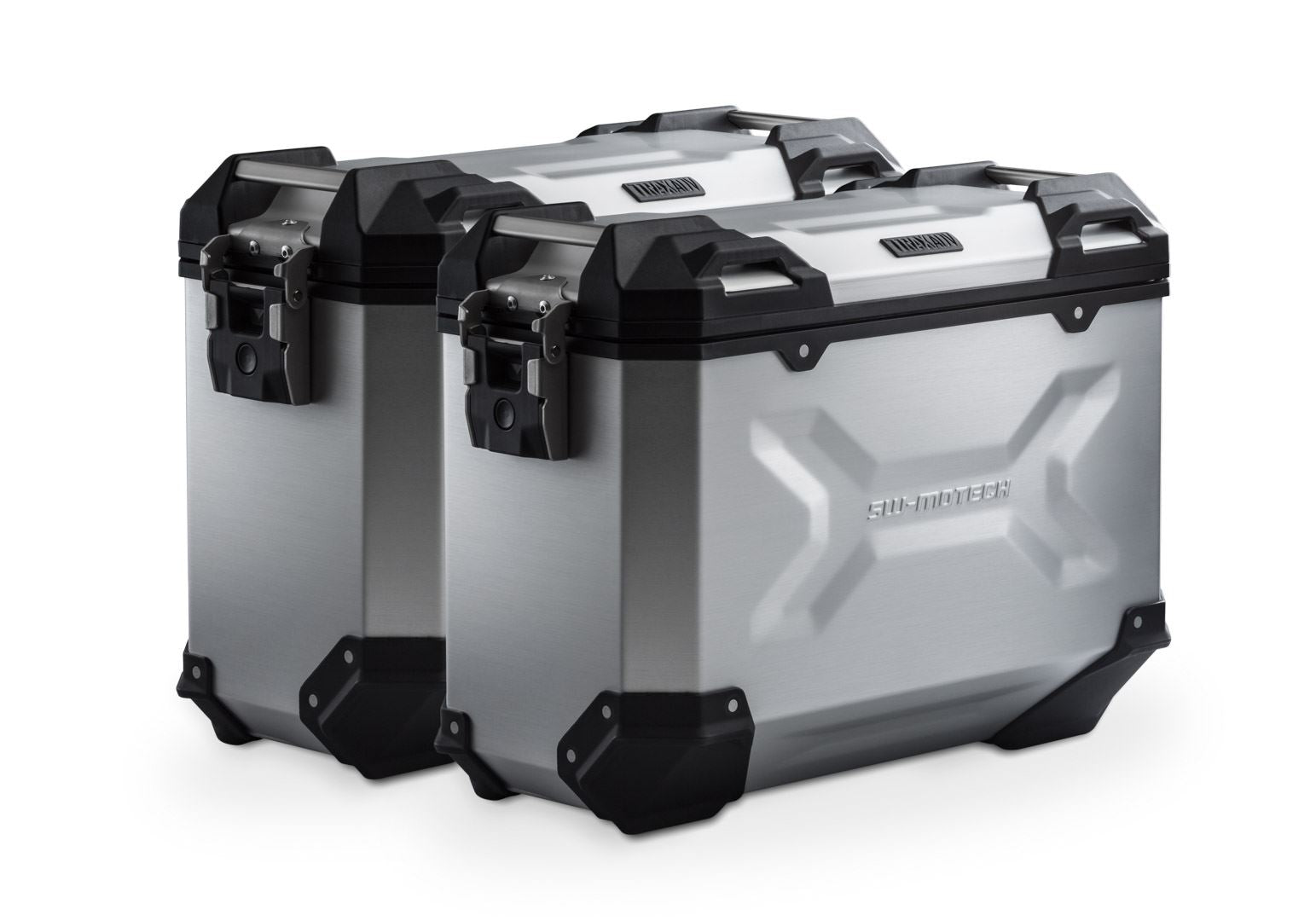 TRAX ADV aluminium case system  Silver. 37/37 l. BMW F 900 R / XR (19-24).