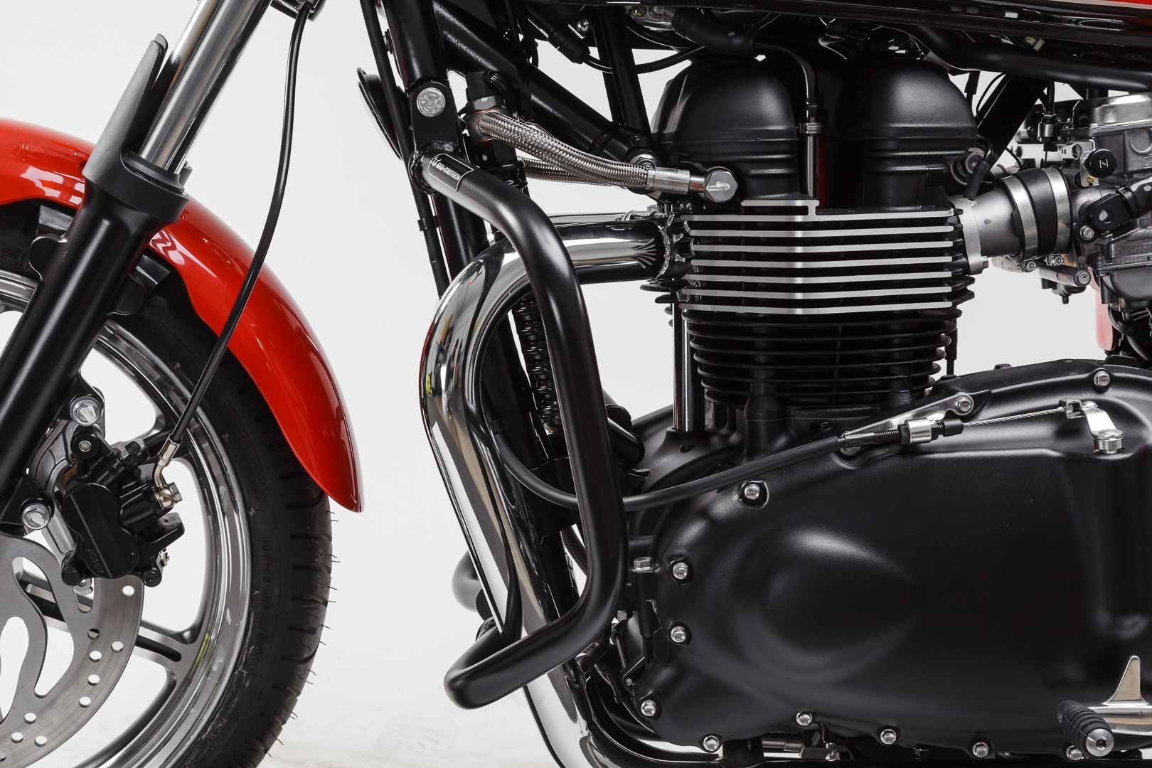 Crash bar Black. Triumph Thruxton, Bonneville (04-16).